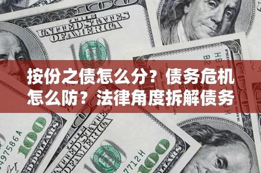 北京按份之债怎么分？债务危机怎么防？法律角度拆解债务分配与风险自保指南