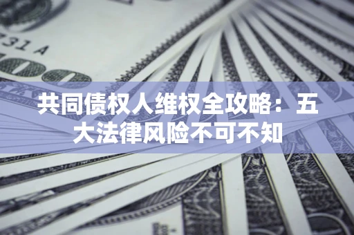 北京共同债权人维权全攻略：五大法律风险不可不知